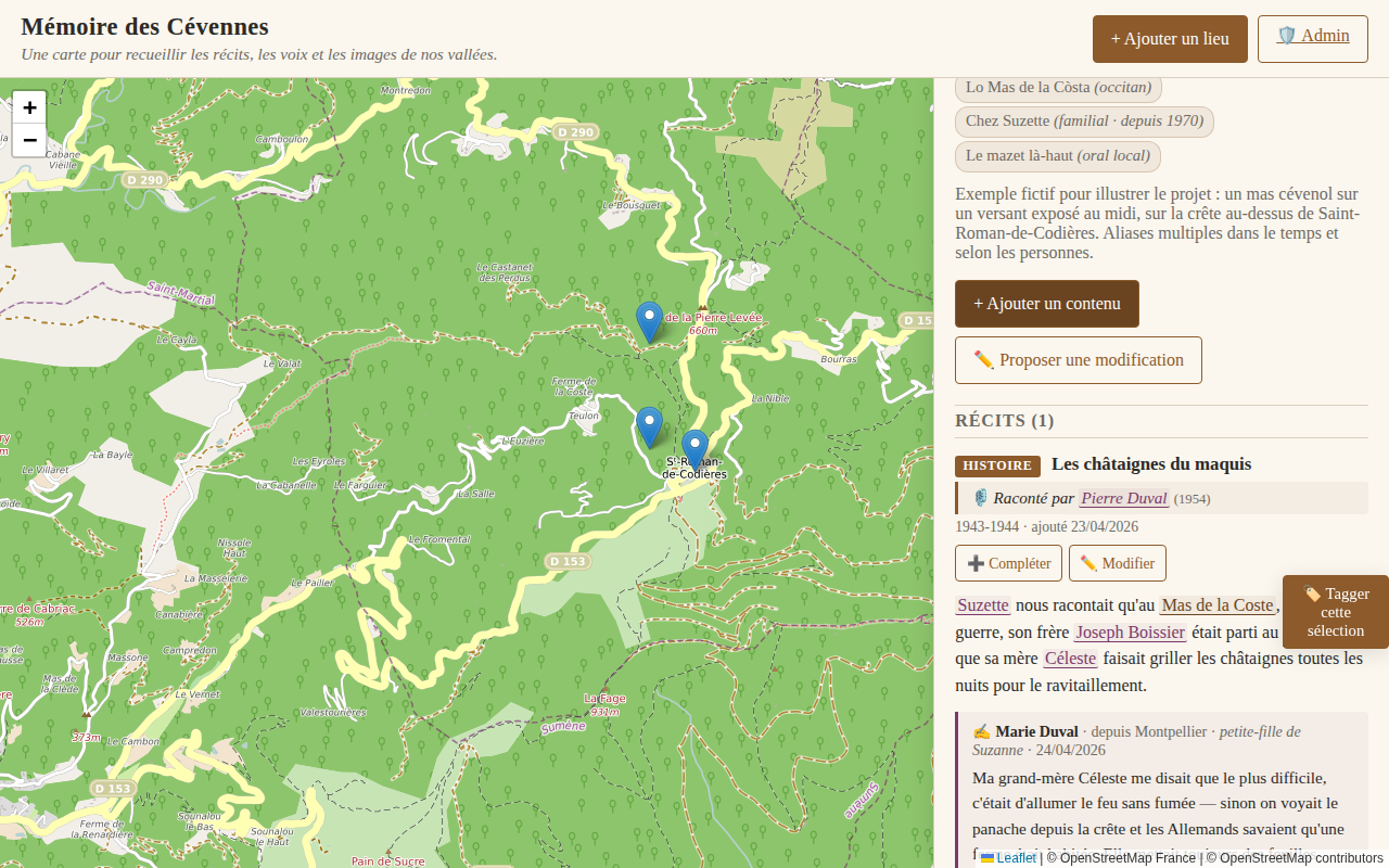 Popover de tagging post-coup