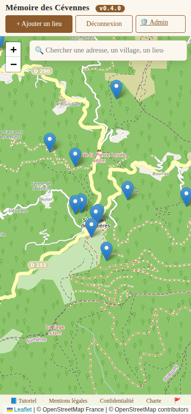 Admin connecté aussi en membre, mobile